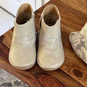 Stride Rite Cream Kids Boots
